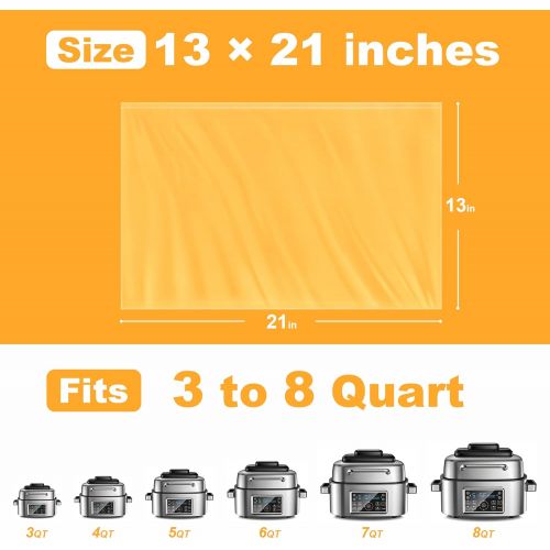  [아마존베스트]SMARTAKE Slow Cooker Liners, 13 × 21 Inches Disposable Cooking Bags, Easy Clean-Up Plastic Bags, Fit 3QT to 8QT, for Slow Cooker, Crockpot, Aluminum Cooking Trays, Pans, 1 Pack (30