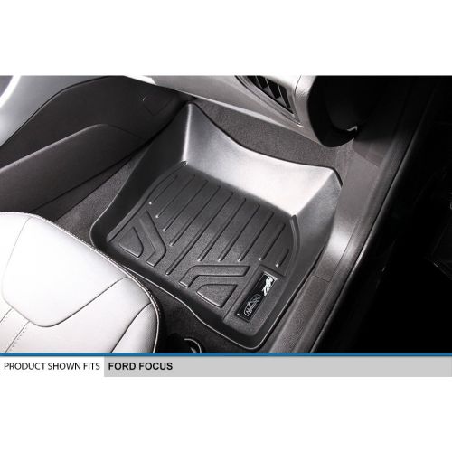  SMARTLINER MAXLINER Floor Mats 1st Row Liner Set Black for 2012-2018 Ford Focus (No RS Models)