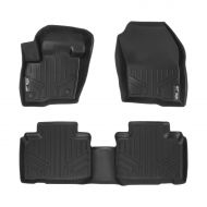 SMARTLINER Custom Fit Floor Mats 2 Row Liner Set Black for 2015-2019 Ford Edge