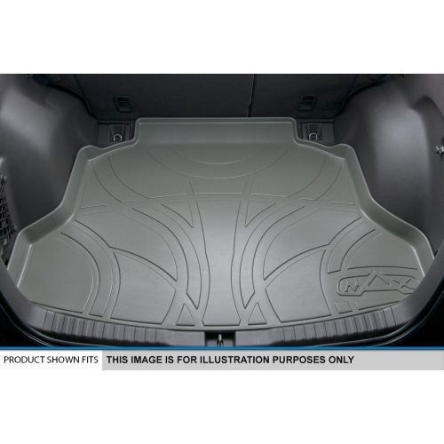  SMARTLINER MAXLINER All Weather Cargo Liner Floor Mat Behind 2nd Row Seat Grey for 2008-2017 Traverse/Enclave