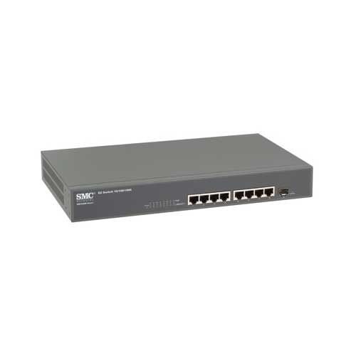  SMC Networks SMCGS8P-Smart 101001000Mbps Smart 8 Ports PoE 1 x SFP Jumbo Frame Support Rack Mountable Switches