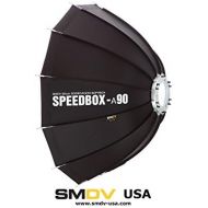 SMDV Alpha Speedbox-A90B - Professional 36 inch (90 cm) Quick Folding Dodecagon Softbox with Bowens Mount