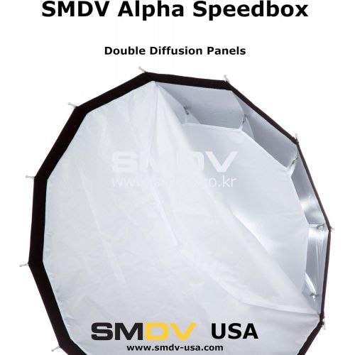  SMDV Alpha Speedbox-A90B - Professional 36 inch (90 cm) Quick Folding Dodecagon Softbox with Bowens Mount