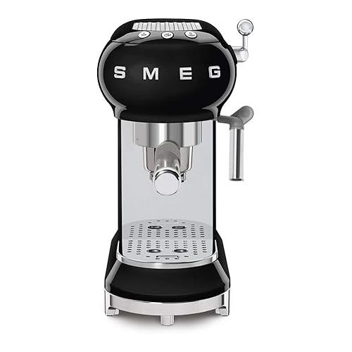 스메그 Smeg Espresso Machine, 1 liters, Black ECF01 BLUS