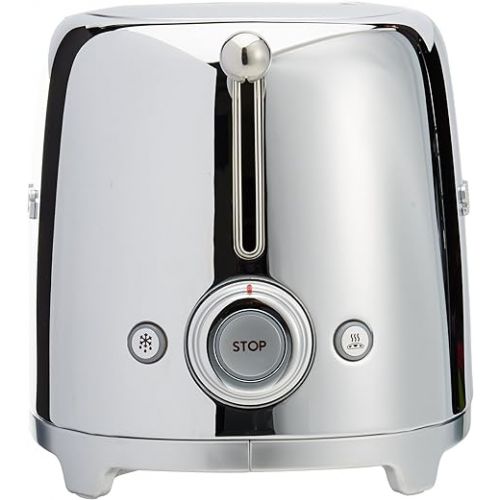 스메그 SMEG 2 Slice Retro Toaster (Chrome)