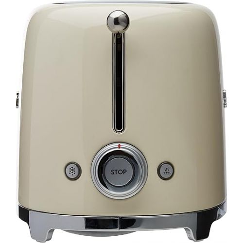 스메그 Smeg 4-Slice Toaster-Cream