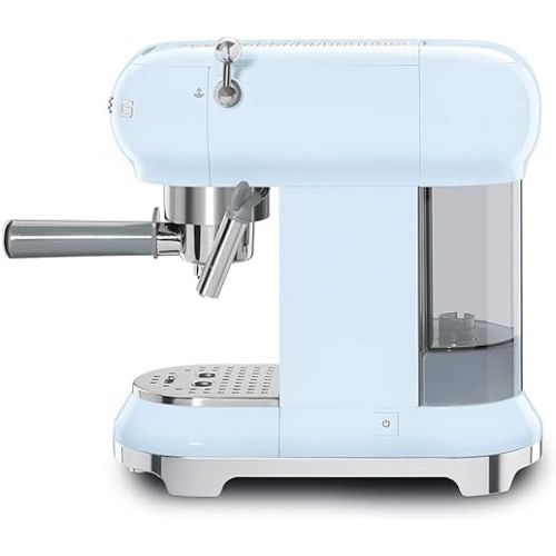 스메그 SMEG Espresso Machine, Paster Blue ECF01PBUS