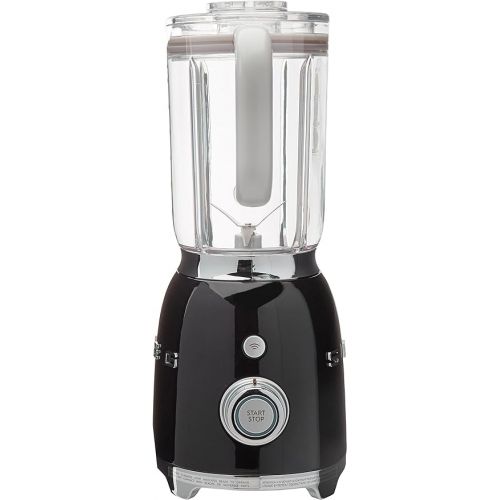 스메그 Smeg BLF01BLUS 50's Retro Style Aesthetic Blender (600 W Motor), Black