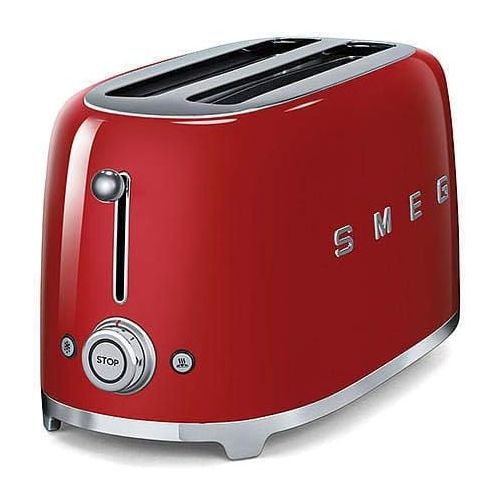 스메그 SMEG TSF02RDUS 50's Retro Style 4 Slice Toaster, Red, large