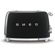 Smeg 50s Retro Line Black 4x4 Slot Toaster