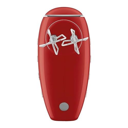 스메그 Smeg Red 50's Retro Style Electric Hand Mixer… (Red)