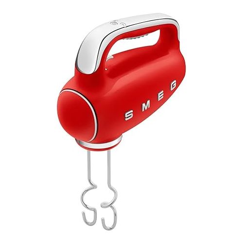 스메그 Smeg Red 50's Retro Style Electric Hand Mixer… (Red)