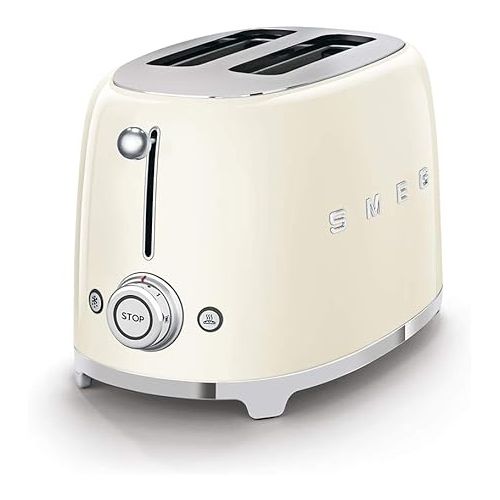 스메그 SMEG 2 Slice Retro Toaster (Cream)