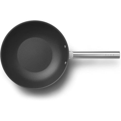 스메그 Smeg Cookware Black 12-Inch Wok