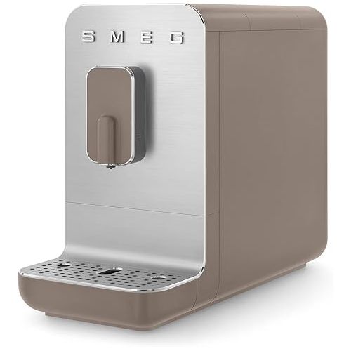 스메그 Smeg BCC01TMPUS Fully Automatic Coffee Machine,47 ounce Taupe