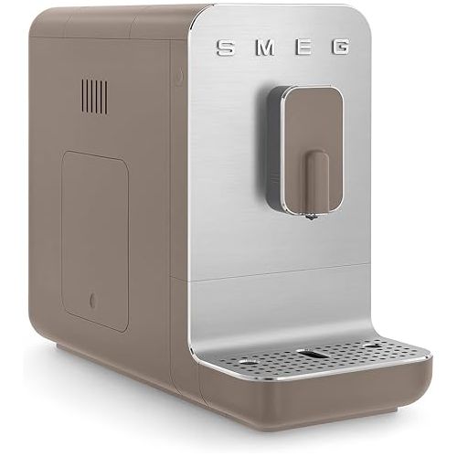 스메그 Smeg BCC01TMPUS Fully Automatic Coffee Machine,47 ounce Taupe