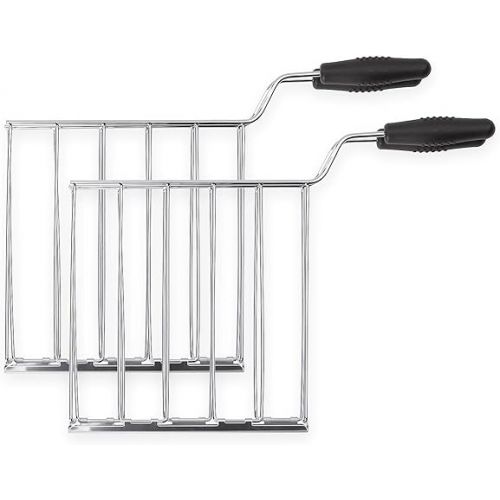 스메그 SMEG 2 Slice Toaster and Sandwich Rack Combo, Cream