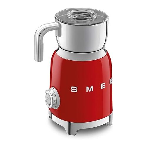 스메그 SMEG 50's Retro Milk Frother MFF11RDUS, Red