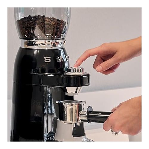 스메그 SMEG Retro Electric Coffee Grinder (Black)