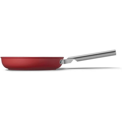 스메그 Smeg Cookware 9.5-Inch Red Frypan