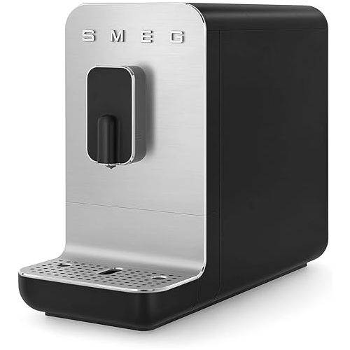 스메그 Smeg BCC01BLUS Fully Automatic Coffee Machine,47 ounces Black, Extra Large