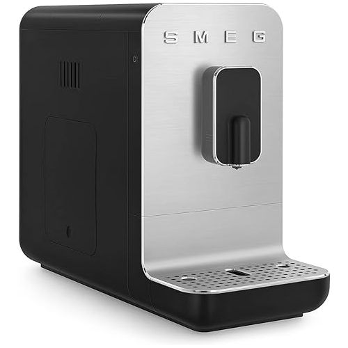 스메그 Smeg BCC01BLUS Fully Automatic Coffee Machine,47 ounces Black, Extra Large