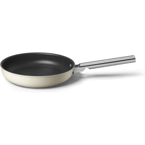 스메그 Smeg Cookware 10-Inch Cream Frypan