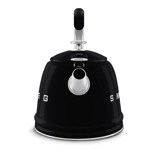 스메그 SMEG Retro Stovetop Whistling Kettle - 2.4Q (Black)