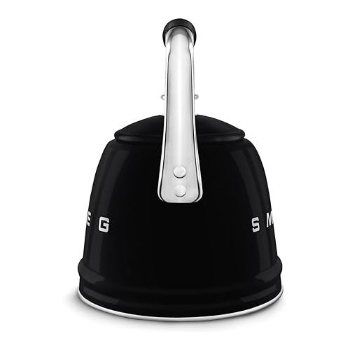 스메그 SMEG Retro Stovetop Whistling Kettle - 2.4Q (Black)