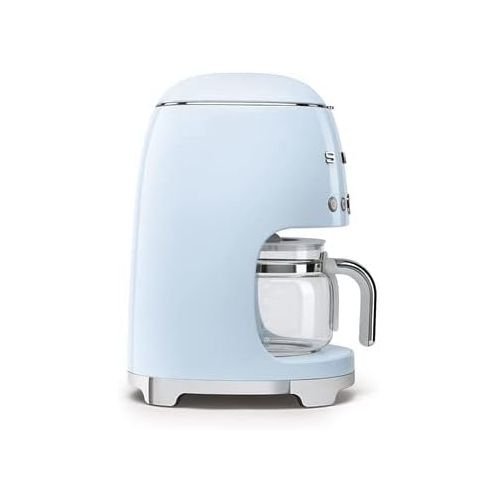 스메그 Smeg 50's Retro Drip Coffee Maker with Extra Carafe, Pastel Blue