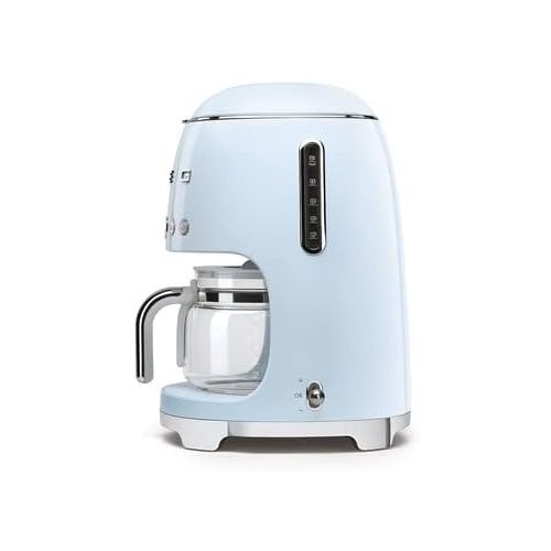 스메그 Smeg 50's Retro Drip Coffee Maker with Extra Carafe, Pastel Blue