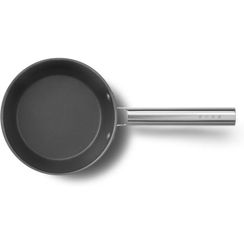 스메그 Smeg CKFS2011BLM Saucepan Black, Non-Stick, Aluminium, Patented Base, 20cm