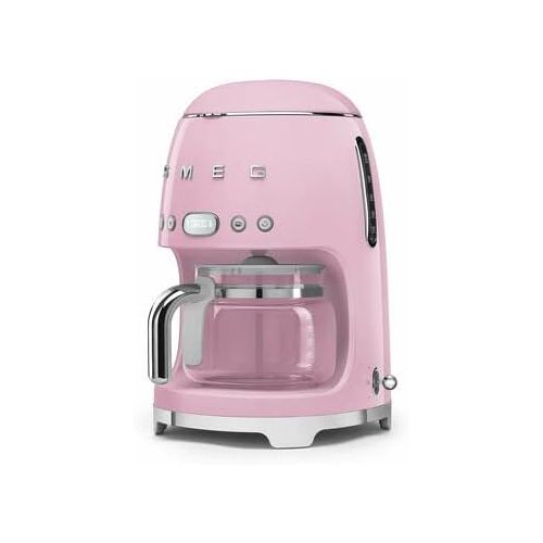 스메그 Smeg 50's Retro Drip Coffee Maker with Extra Carafe, Pink