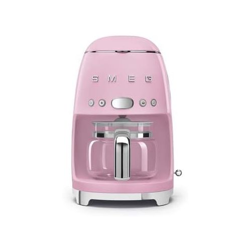 스메그 Smeg 50's Retro Drip Coffee Maker with Extra Carafe, Pink