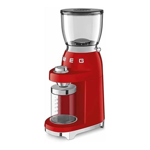 스메그 SMEG 50's Retro Line Tritan Renew Coffee Grinder (Red)