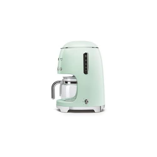 스메그 Smeg 50's Retro Drip Coffee Maker w/Extra Carafe, Pastel Green