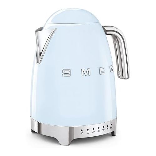스메그 Smeg - Kettle - 11+ - Kettle with Temperature Control - Light Blue