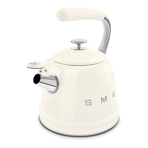 스메그 SMEG Retro Stovetop Whistling Kettle - 2.4Q (Cream)