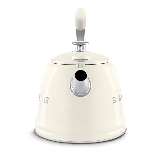 스메그 SMEG Retro Stovetop Whistling Kettle - 2.4Q (Cream)