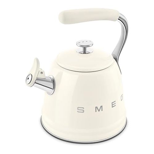 스메그 SMEG Retro Stovetop Whistling Kettle - 2.4Q (Cream)