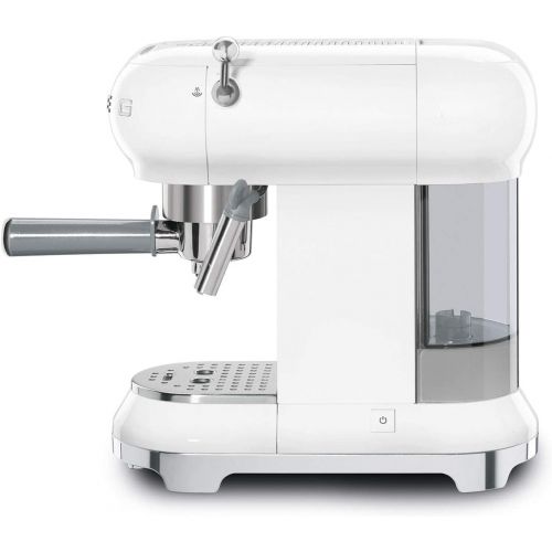 스메그 SMEG ECF01WHEU Kaffeevollautomat, Das Thermoblock-Heizungssystem Espresso-Kaffeemaschine ermoeglicht einen schnellen Start und eine prazise Temperaturkontrolle fuer das Aufbruehen von