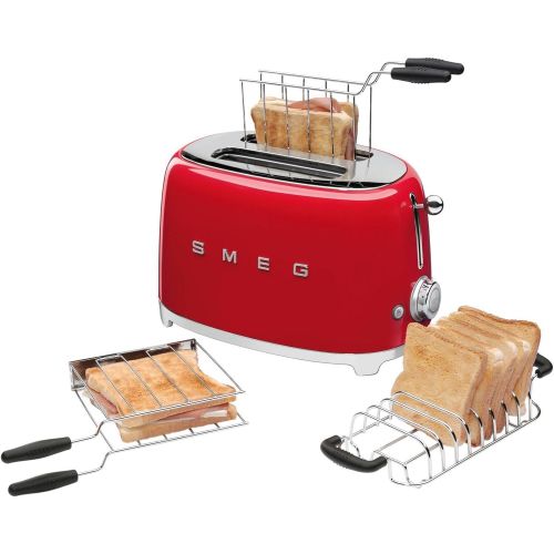 스메그 Smeg Sandwich-Zange TSSR01, Metall, Chrome/Schwarz, Small