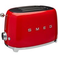 [아마존베스트]Smeg TSF01RDUS 50s Retro Style Aesthetic 2 Slice Toaster, Red
