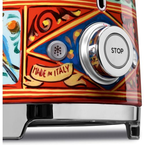 스메그 [아마존베스트]Dolce and Gabbana x Smeg 2 Slice Toaster, Sicily Is My Love, Collection