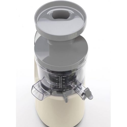 스메그 [아마존베스트]Smeg SJF01CREU 150W 50s Retro Style Aesthetic Slow Juicer, Cream