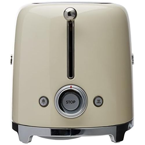 스메그 [아마존베스트]Smeg 4-Slice Toaster-Cream