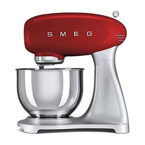 스메그 [아마존베스트]Smeg SMF01RDUS 50s Retro Style Aesthetic Stand Mixer (600 W Motor), Red