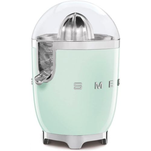 스메그 Smeg SMEG CJF01WHEU Zitruspresse, Anti-Tropf-Auslauf aus Edelstahl mit Klappverschluss, verhindert ein Nachtropfen, Weiss