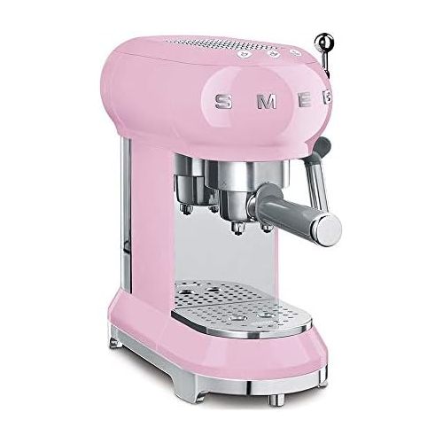 스메그 Smeg ECF01PKUS Espresso Machine, Pink