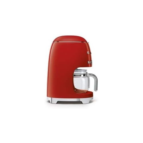 스메그 SMEG 1950s Retro Style Coffee Maker Machine (Red)